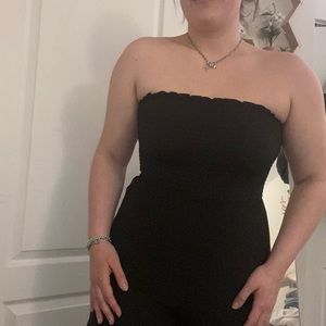Black Tube Top Romper